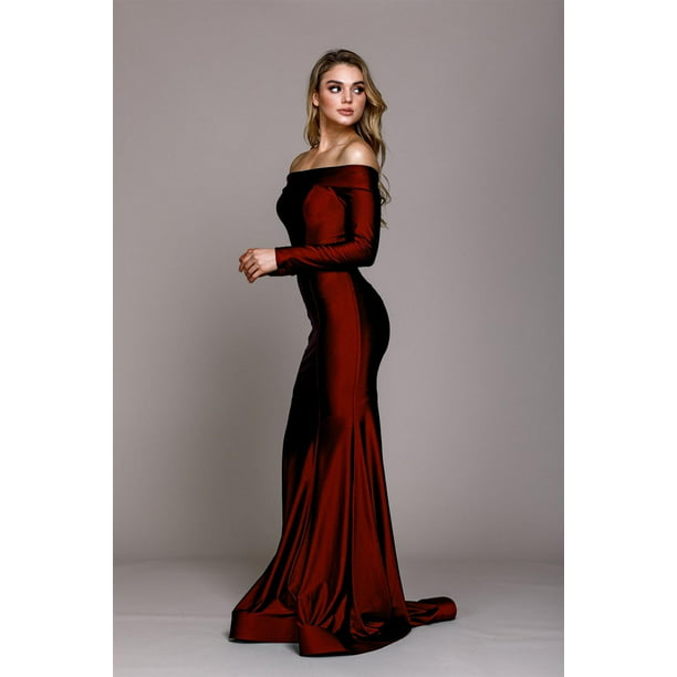 New Elegant One Shoulder Chiffon Bridesmaid Dresses Stock Size 6-8-10-12-14-16